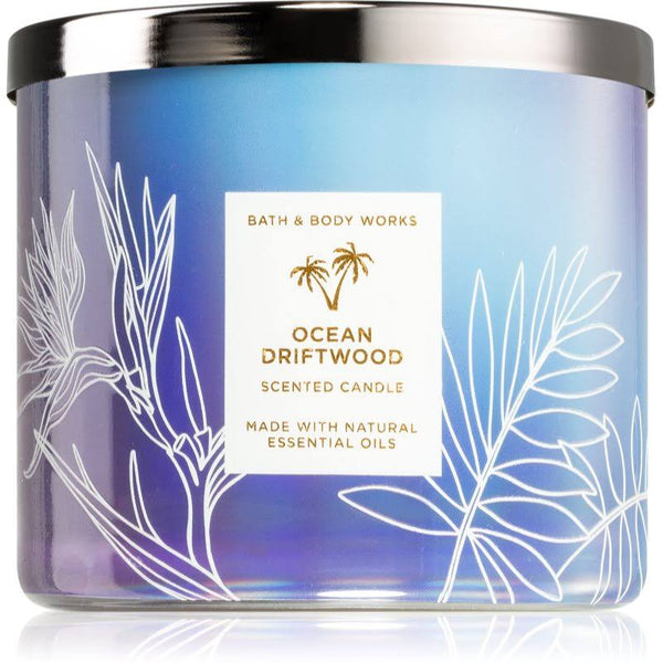 Bath & Body Works Accents | Ocean Driftwood 3 Wick Candle | Color: Blue/White | Size: Os | Donnam65's Closet