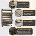 Maupvit 24 W Farmhouse Shoe Cabinet Storage for Entryway
