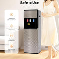 Bottom Loading Water Dispenser for 5 Gallon Bottle, 3 Temperature Settings (Hot, Room & Cold Water), 110V US Plug, 5 L/H Rapid Heating, 0.53gal/H Cooling, Anti - Scald Design for Home/Office (Grey)