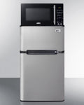 Summit Appliance 2 Door Microwave & Refrigerator - Freezer Combination with Allocator