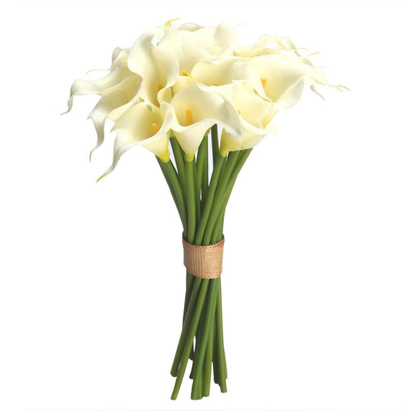 Axon Calla Lily Bridal Wedding Bouquet 20 Pcs A Set Flower Bouquets Home Decor Gift Cream