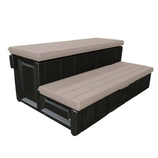 Leisure Accents 2-Step 36" Long Patio Hot Tub Spa Steps, Portabello