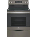 Ge? Appliances 30??free - Standing Electric Range Model JB645RKSS in Stainless Steel. APPROXIMATE DIMENSIONS (Hxwxd) 47 Height x 29 7/8 Width x 28 Dimension In. Two 9"/6" Power Boil Elements, Self - Clean Oven and Dual - Element Bake