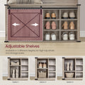 Hall Tree, Coat Rack with Shoe Bench, Entryway Furniture, Tri - Hooks, Rustic White and Honey Brown