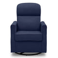 Delta Children Clair Slim Nursery Glider Swivel Rocker Chair. Navy