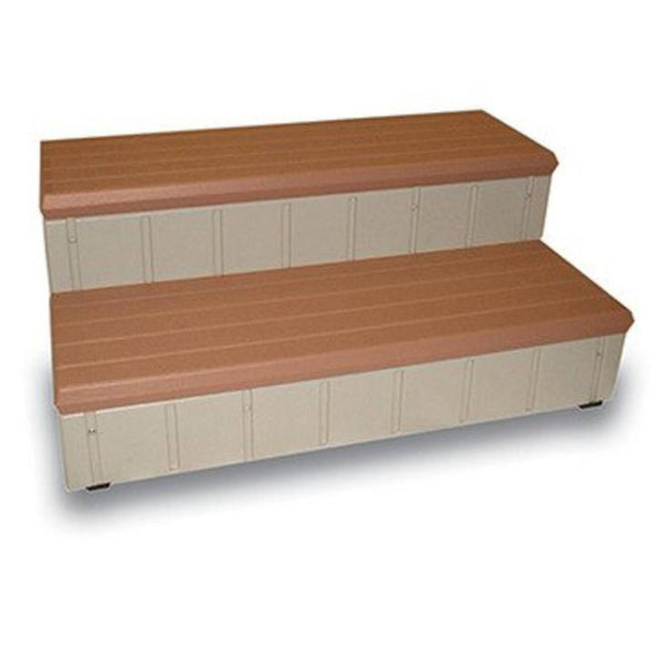 Leisure Accents Deluxe Spa Step, 36 Inches Long, Gray Black