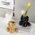 Modern Ceramic Flower Vase – Decorative Desktop & Floor Home Decor Pot