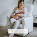 Delta Children Clair Slim Nursery Glider Swivel Rocker Chair. Navy