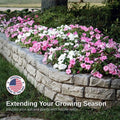 RTS Home Accents Rock Lock Raised Garden Bed Straight Rock (Pack of 2)