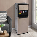 Champaign Gold Bottom Loading Water Dispenser - Hot, Cold & Room Temperature Water, 500W Heating, 90W Cooling, Safe & User - Friendly Design for Home & Office