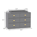 OXYLIFE 45" Baby Nursery Changing Table Dresser with 4 Drawers and Shelf for Nursery Room, White