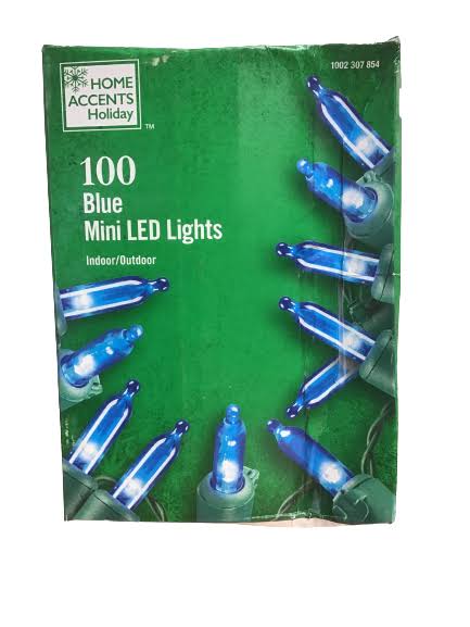 Home Accents Holiday 100 Blue Mini LED Lights