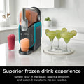 SLUSHi with RapidChill Technology. 88 oz. Frozen Drink & Slushie Machine. 5 Preset Programs. Margaritas. Frappés. and More. Premium Accents. Black. FS301