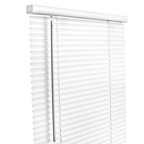 Living Accents 1 in. Vinyl Cordless Blinds, White - 60 x 64 in.