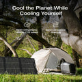 EF Ecoflow WAVE 3 Portable Air Conditioner with Add - on Battery, 1800W/6100 BTU Cooling and 2000W/6800 BTU Heating, 1000W Fast Charging in 75 Mins, 8H Wireless Running, APP Control, for Camping, Rvs