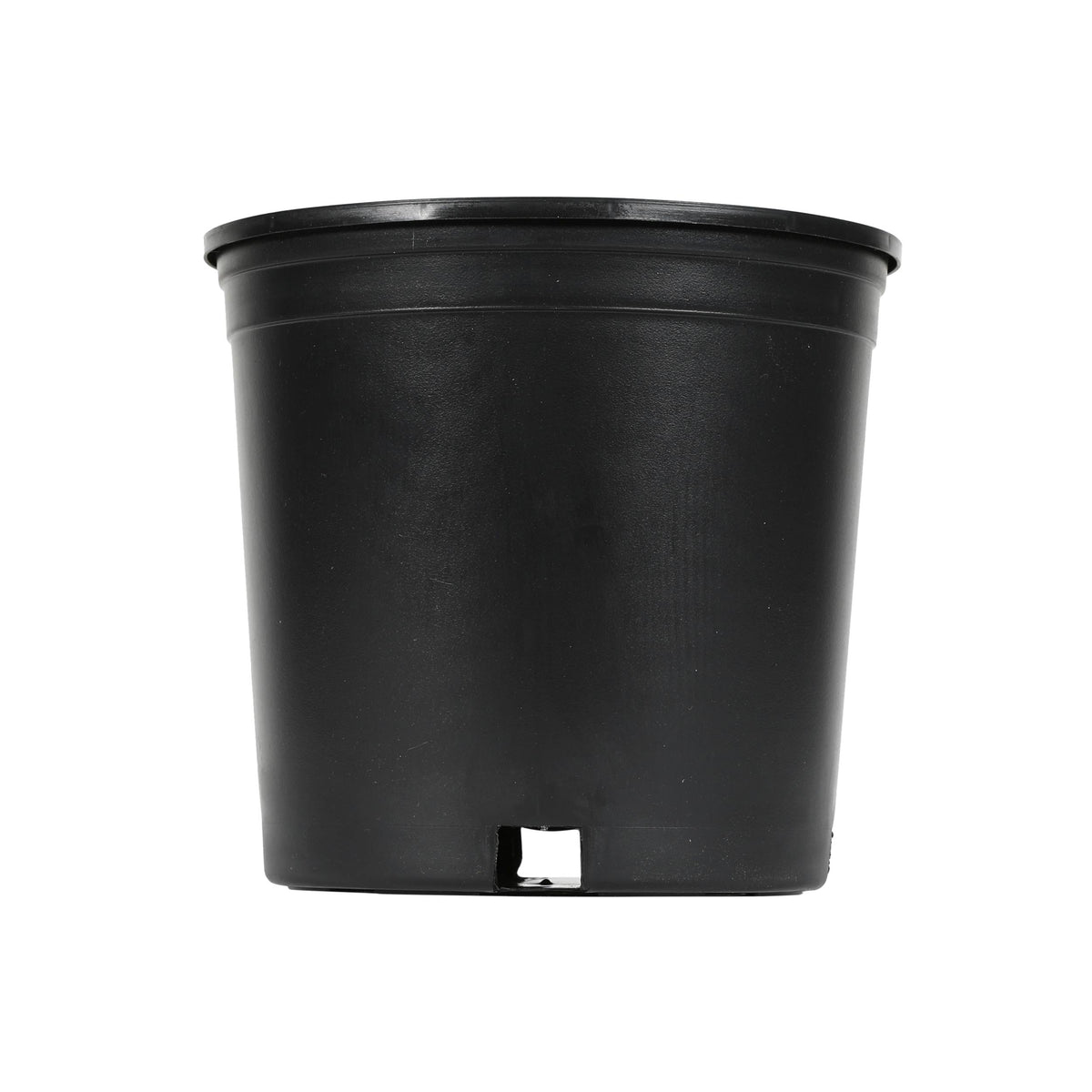 Style Selections 8.8-in W x 8.25-in H Black Plastic Nursery Planter