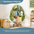 Guidecraft Tree Bookshelf for Kids: Montessori Wooden Bookshelves and Bookcases with 6 Shelves for Nursery, Homeschool, Daycare and Playroom Storage