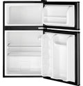 GE Appliances 3.1 Cu. Ft. Freestanding Double Door Compact Refrigerator, Steel
