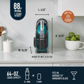 SLUSHi with RapidChill Technology. 88 oz. Frozen Drink & Slushie Machine. 5 Preset Programs. Margaritas. Frappés. and More. Premium Accents. Black. FS301