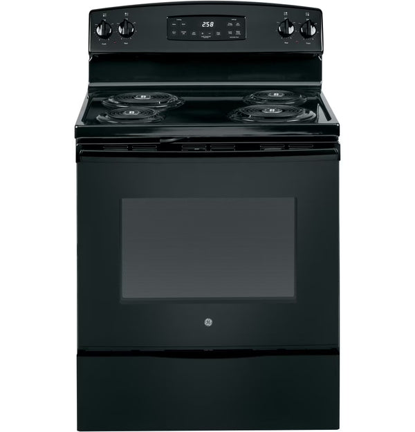 GE Appliances JB258DMBB 30 in Electric Freestanding Range Black