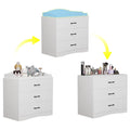 OXYLIFE 45" Baby Nursery Changing Table Dresser with 4 Drawers and Shelf for Nursery Room, White
