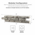RTS Home Accents Rock Lock Raised Garden Bed Straight Rock (Pack of 2)