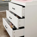 OXYLIFE 45" Baby Nursery Changing Table Dresser with 4 Drawers and Shelf for Nursery Room, White